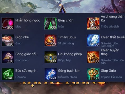 Tổng hợp các trang bị Liên quân mobile mới nhất P.2 14 Tổng hợp các trang bị trong Garena Liên quân mobile P2