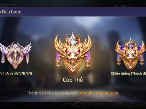 Các rank trong Liên quân mobile 20 Các rank trong Liên quân mobile
